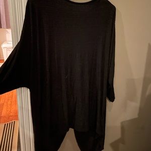 State Black Open and Knotted-Back Top